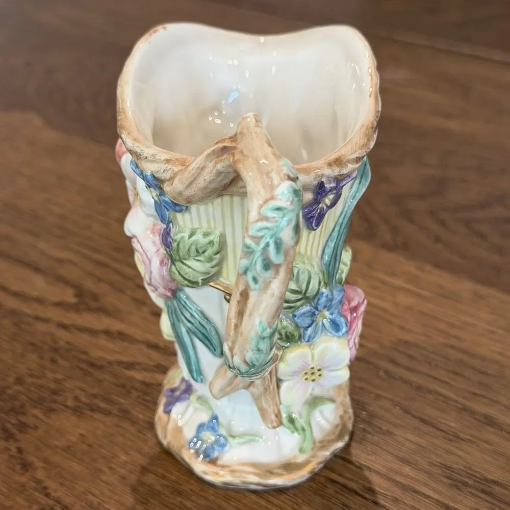 Fitz and Floyd Classics Woodland Spring Sugar Creamer Set Lid Spoon Box Vintage